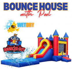 Large Bounce House Water Slide (Wet) for Rent